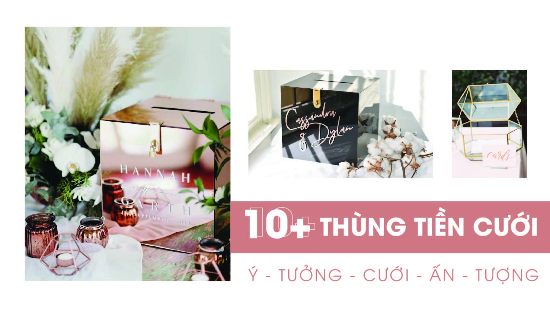 10+ Mẫu thùng tiền cưới ấn tượng nhất 2019 - KISS Wedding Planner