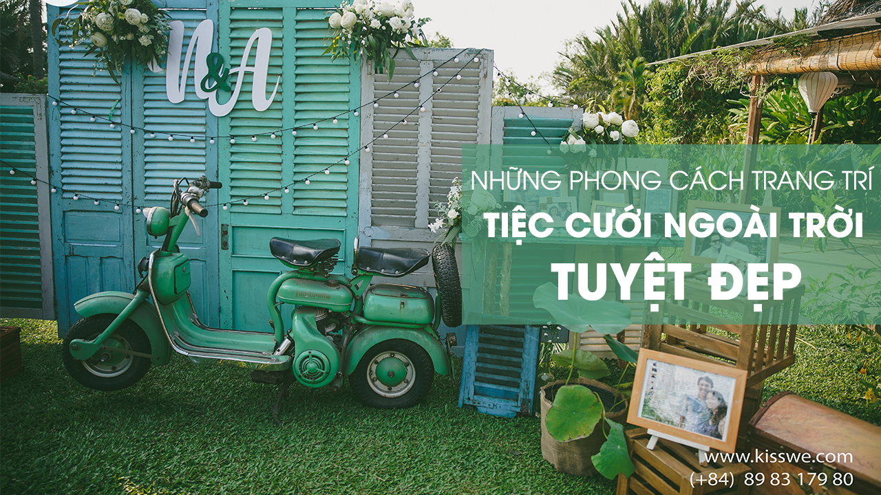 trang trí tiệc cưới ngoài trời