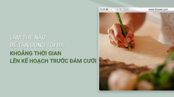 lên kế hoạch trước đám cưới