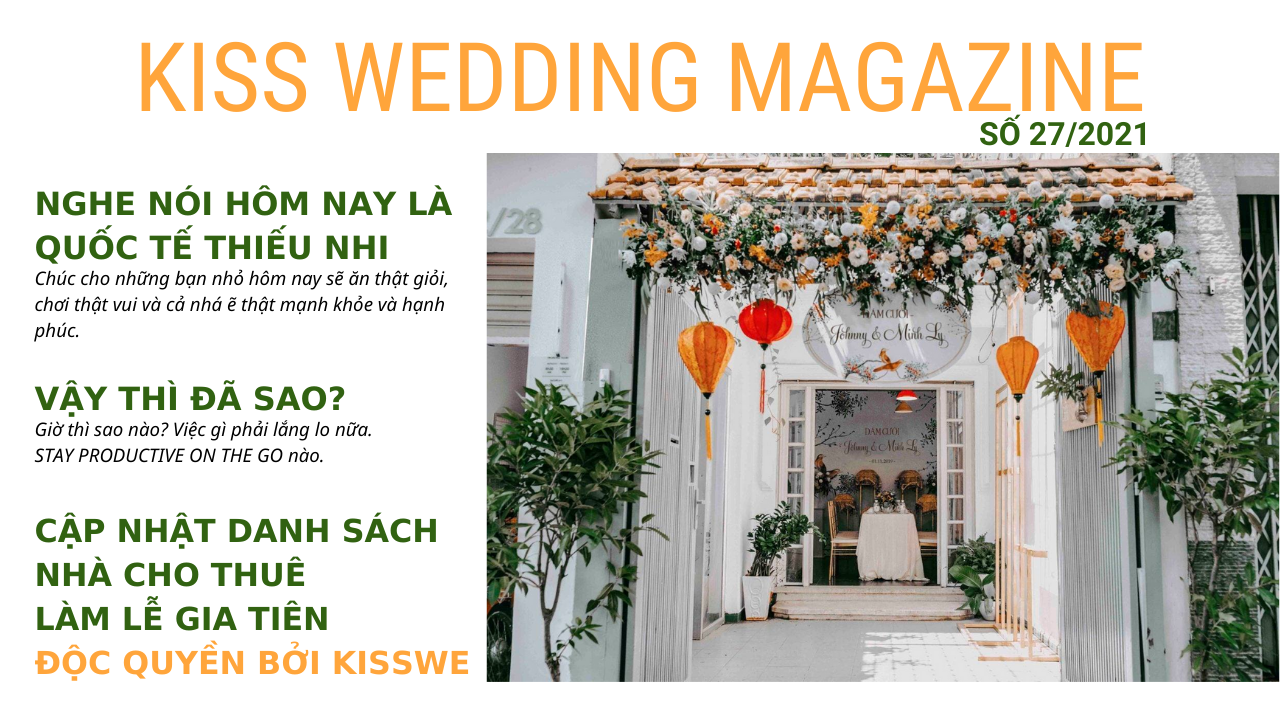 tuần san kiss wedding magazine