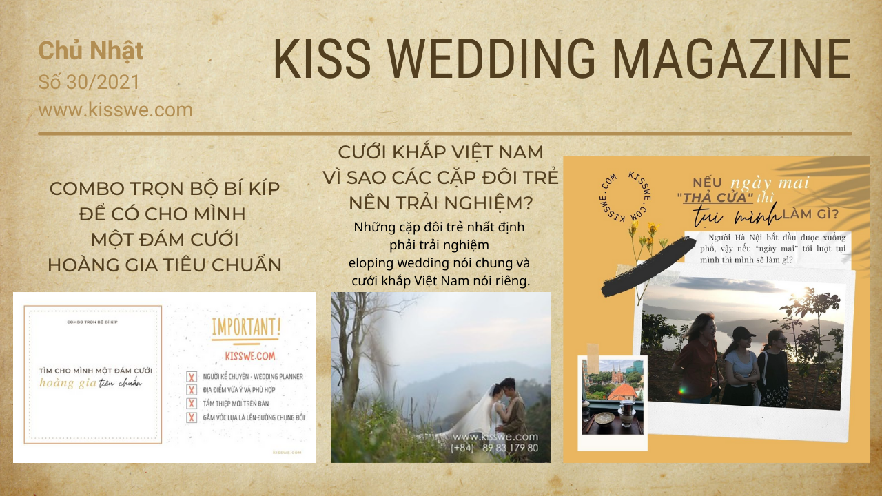 tuần san kiss wedding magazine