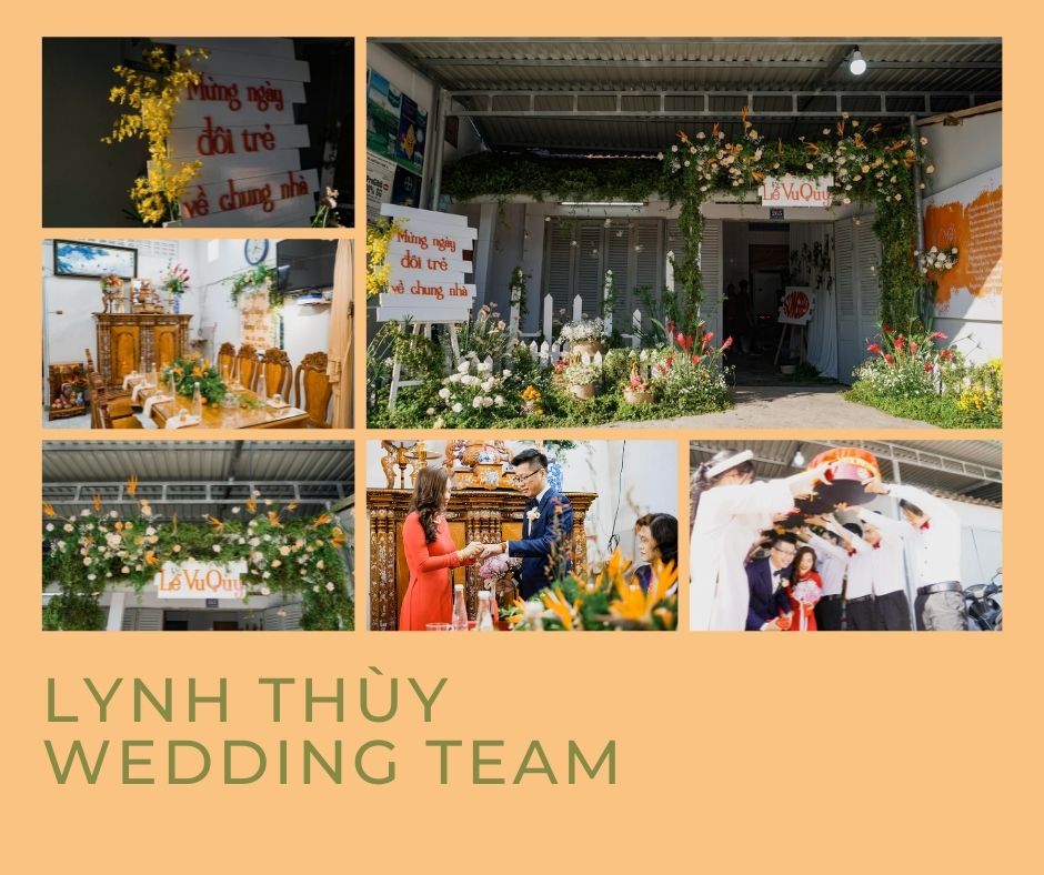 trang trí đám hỏi tại nhà bởi Lynh Thùy Wedding Team