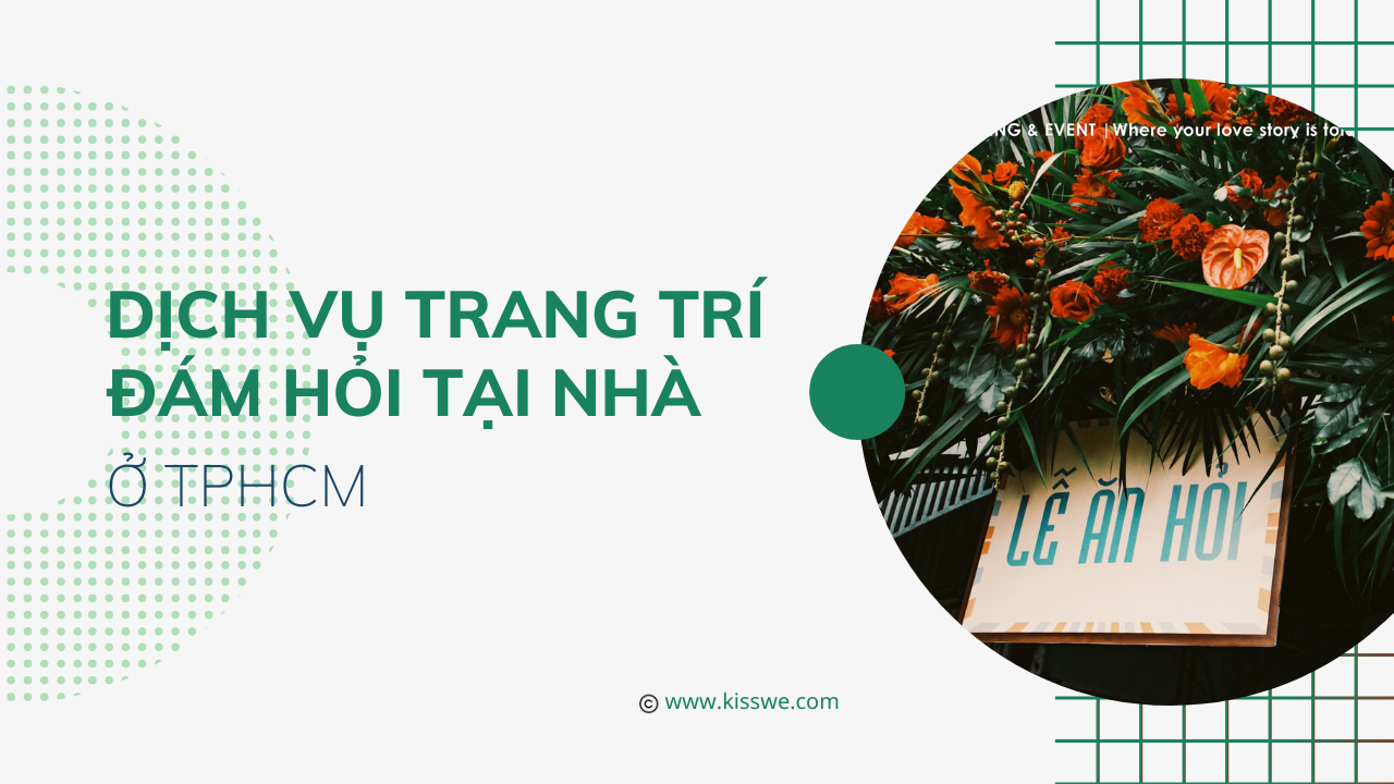 trang trí đám hỏi tại nhà