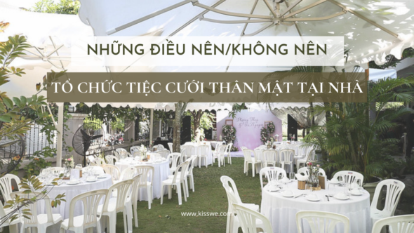 tiệc cưới thân mật tại nhà