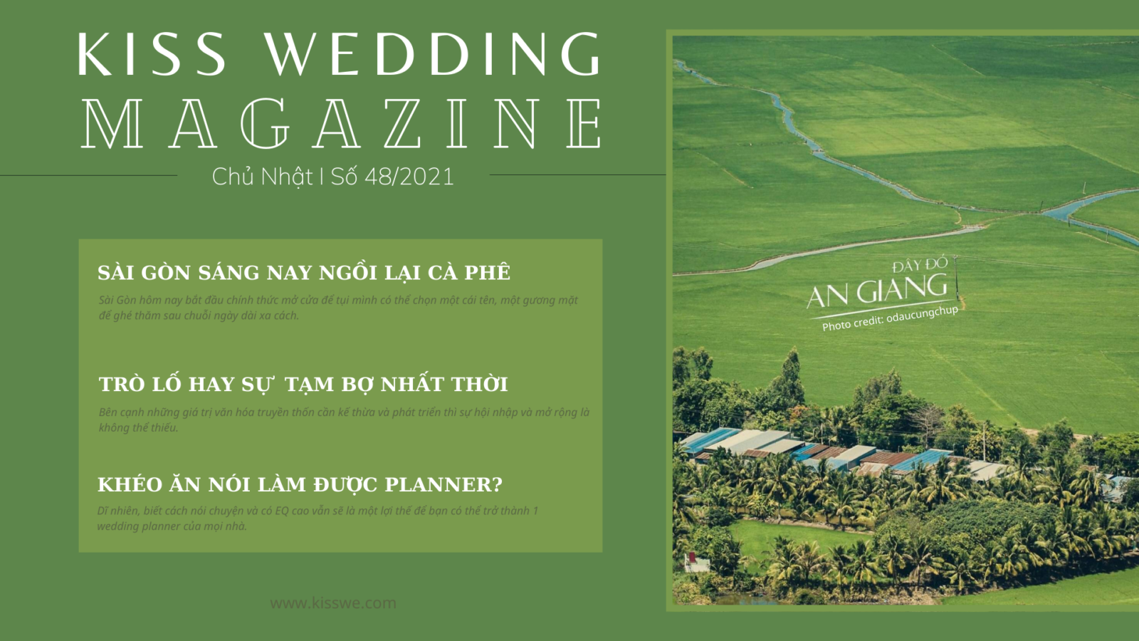 tuần san kiss wedding magazine