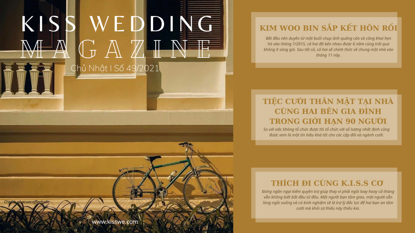 tuần san kiss wedding magazine