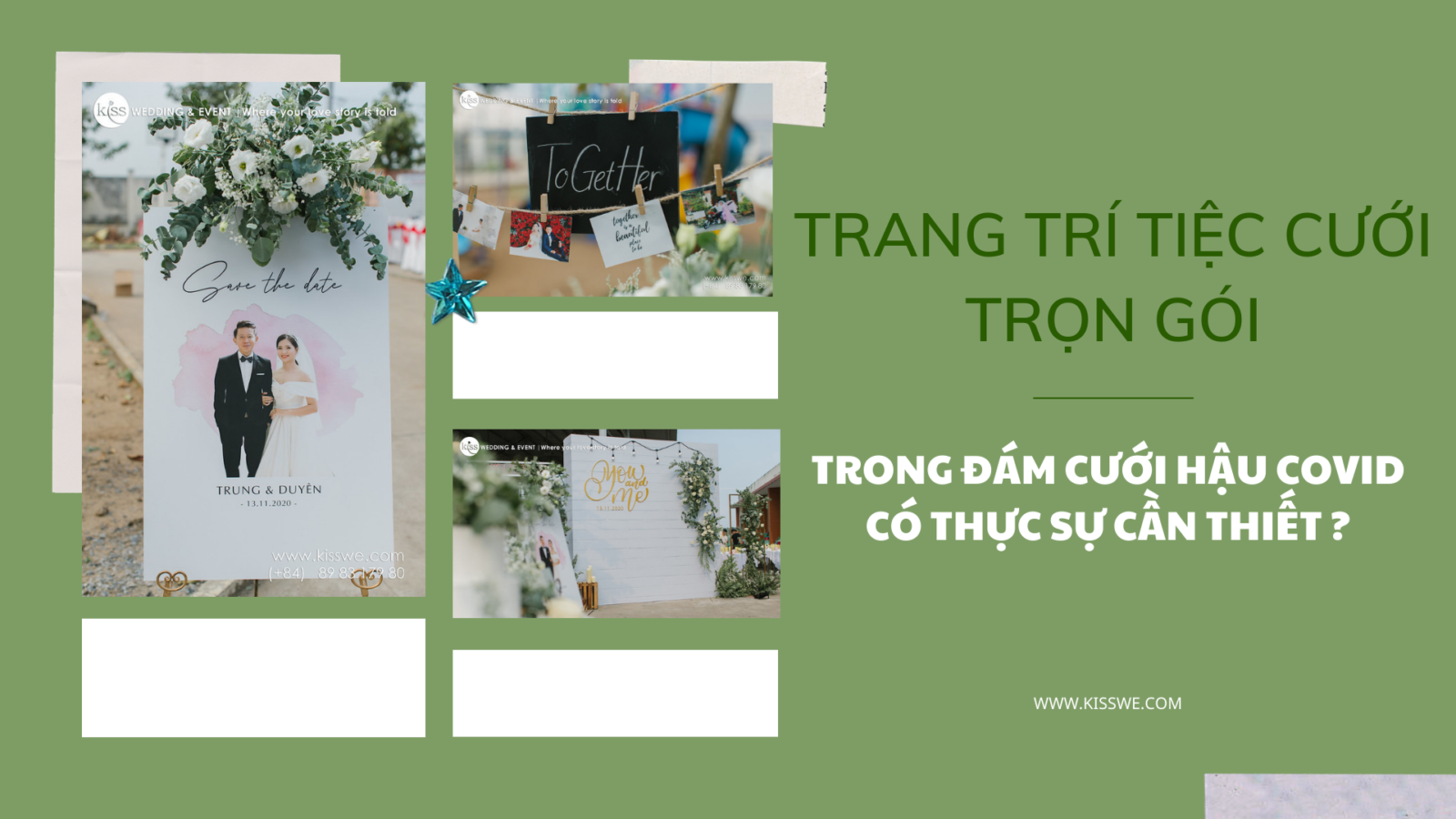 trang trí tiệc cưới trọn gói