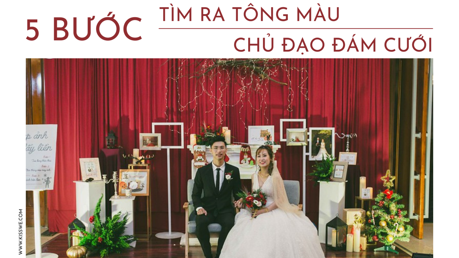 tông màu chủ đạo đám cưới